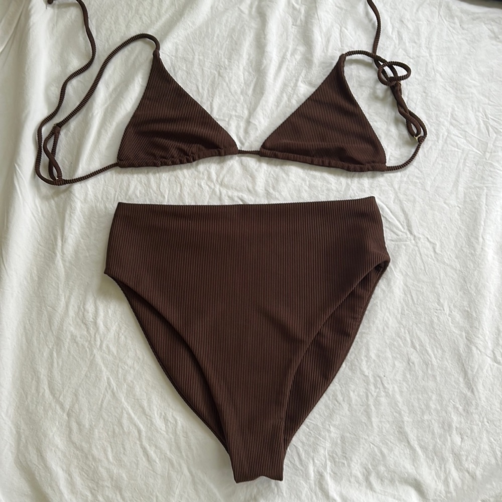 Skatie Brown Rib Monroe Bottom and Ella Top